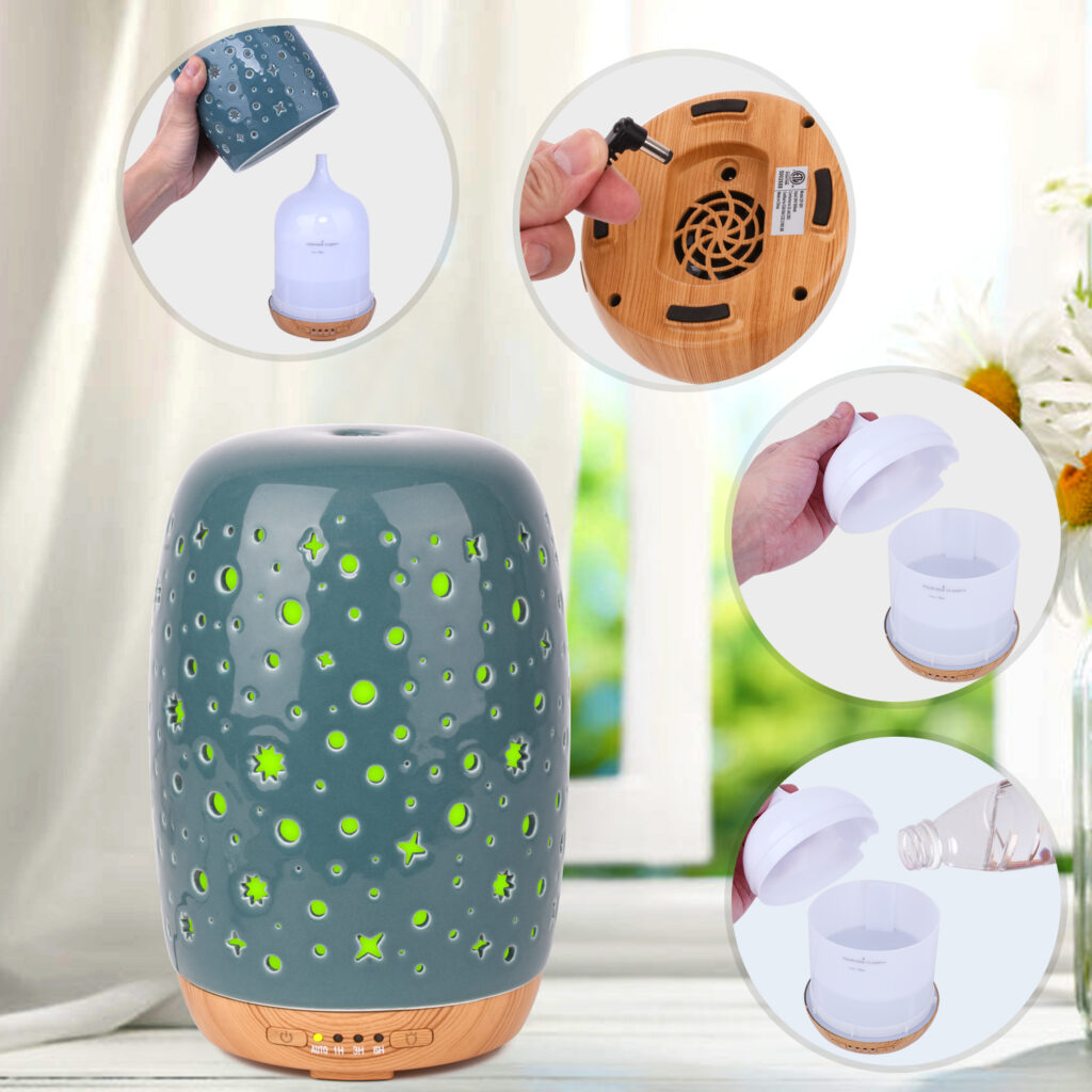 Diffuserlove Ceramic 250ML Aromatherapy Essential Oil Diffuser